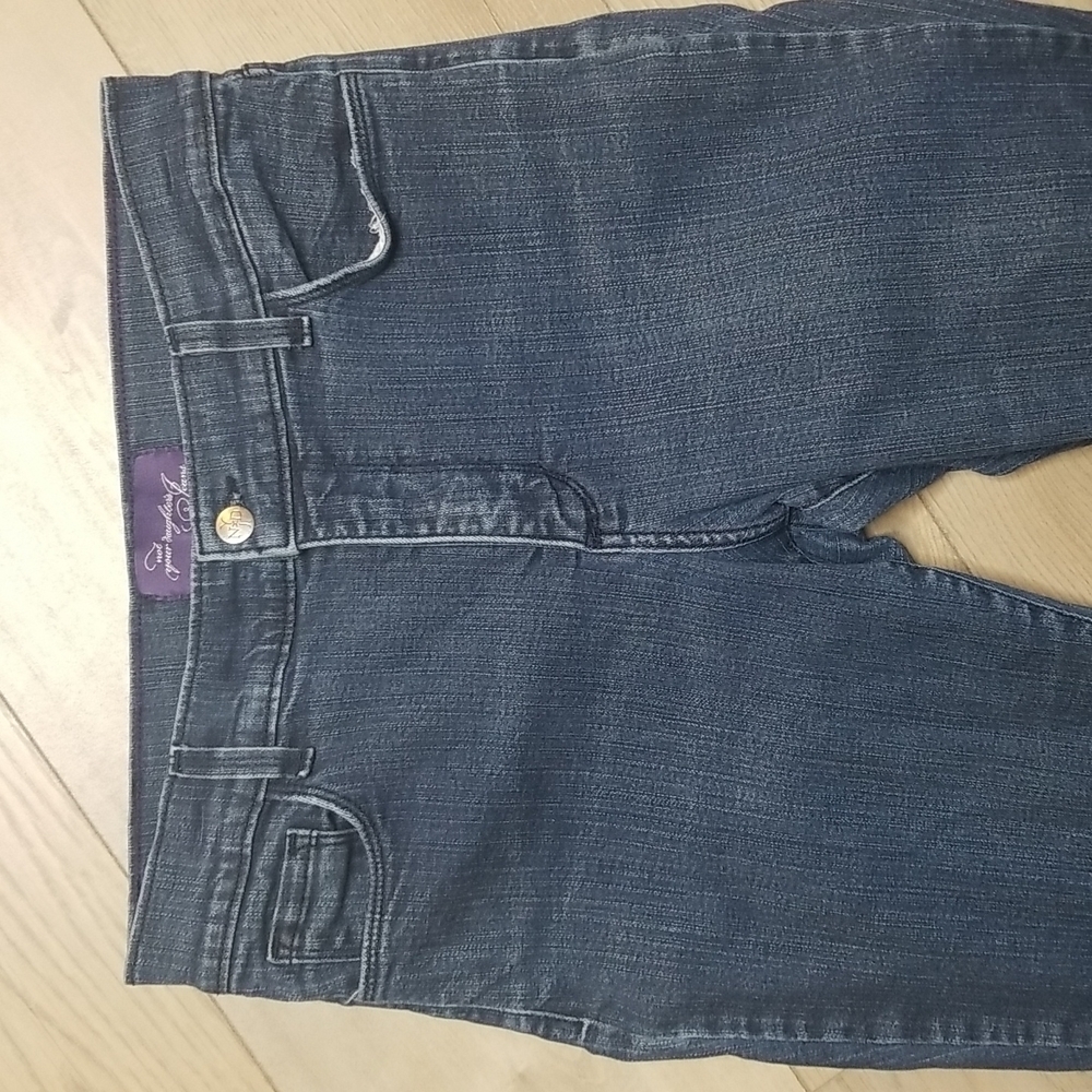NYDJ Lift tuck Straight Jean's with bedazzled pockets - Picture 4 of 7